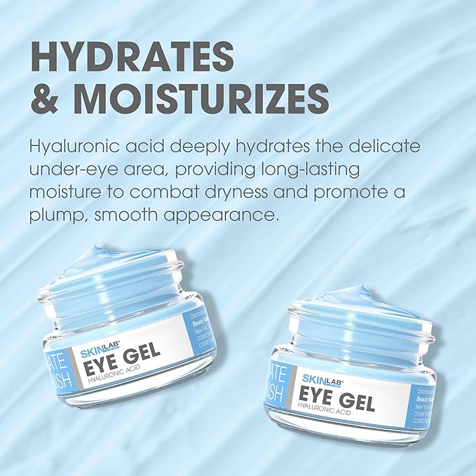 SKIN LAB Hydrate & Replenish Eye Cream – Hydrating Eye Gel Cream with Hyaluronic Acid & Marine Extracts, Moisturizes & Revitalizes Under Eyes, 0.5 oz