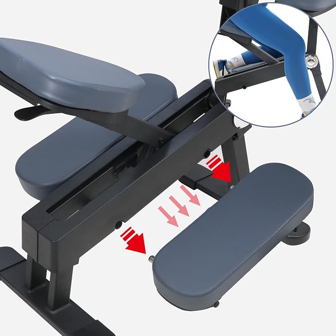 Master Massage Gymlane Portable Massage Chair – Lightweight Adjustable Tattoo Chair with 2" Cushion Foam, Ergonomic Design, Supports 600lbs, Ideal for Spa, Therapy & Beauty Use