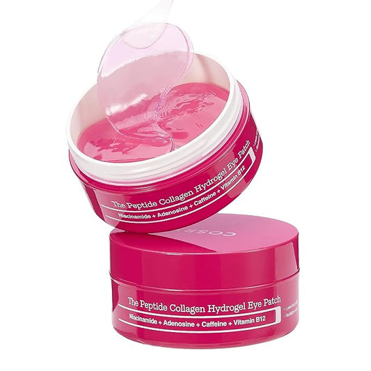COSRX Limited Pink Edition Pink Peptides Collagen Hydrogel Eye Patch – Amazon Exclusive, Under Eye Mask for Puffy Eyes and Dark Circles, 60 Patches, Korean Skin Care
