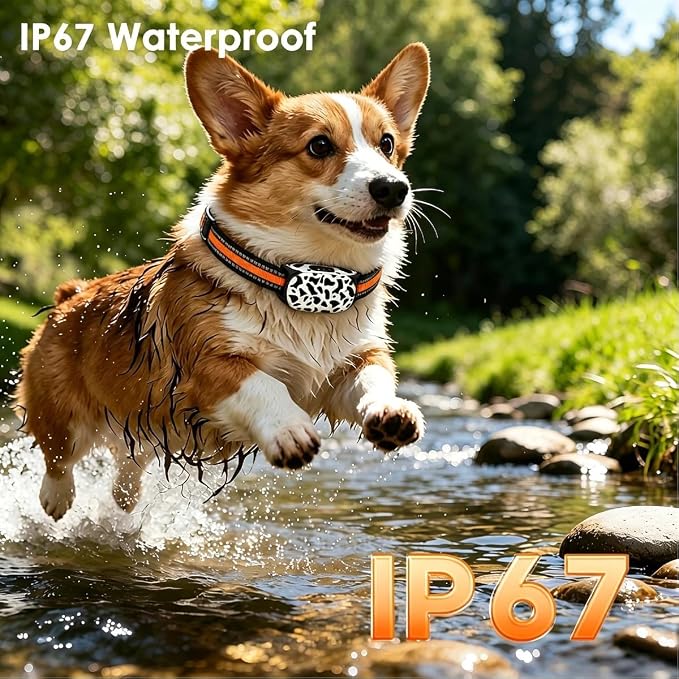 AI Smart Dog Collar with GPS Tracker,Health Activity Monitor & Fitness Tracker,Pet Tracker with Virtual Fence,Dog Pedometer,Sleep Monitoring,Call Function,IP67 Waterproof,Small & Lightweight