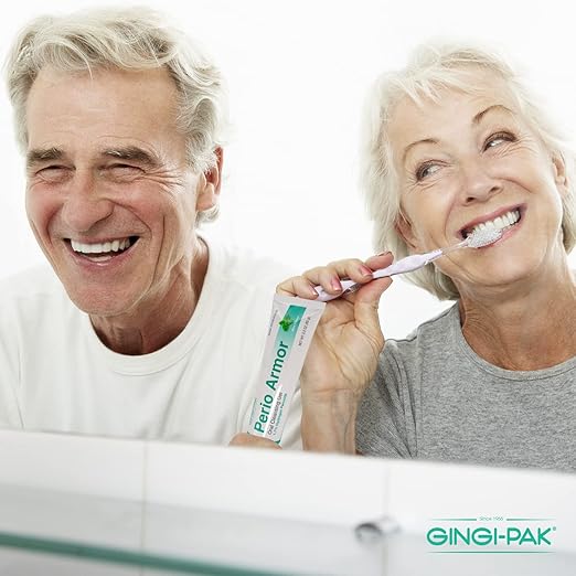 GINGI-PAK Perio Armor 1.7% HP Oral Cleansing Gel for Healthy Gums and A White Smile - Boost Whitening & Freshness with This Non-Invasive Treatment, 3 oz, Mint