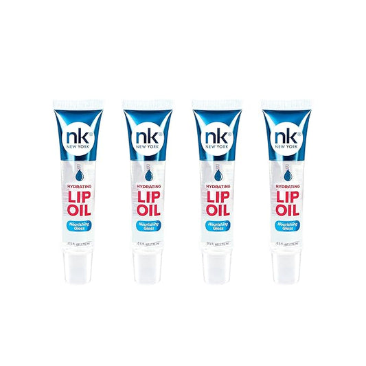 Nicka K Hydrating Lip Oil Nourishing Glass (GLOSS-4PK)