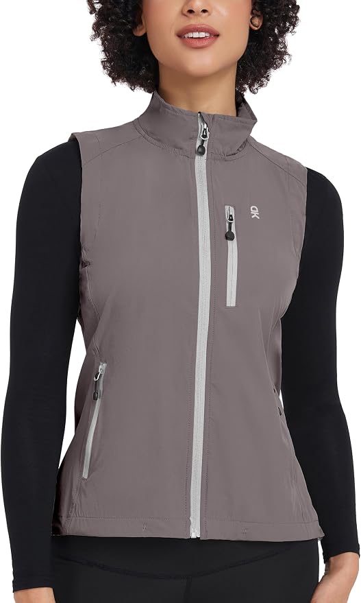 Little Donkey Andy Women's Lightweight Quick Dry Vest Windproof Summer Vest | Stretch Quick Dry Material, Windproof Breathable Vest, Cooling Effect Summer Outerwear, Running Cycling Golf Tennis Hiking