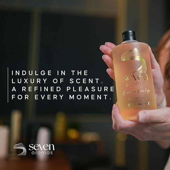 SevenAromas Soft Rain | 145ml 5oz Hotel Scent Diffuser Oil | Floral | Rose, Jasmine & Gardenia | London Luxury Aromatherapy