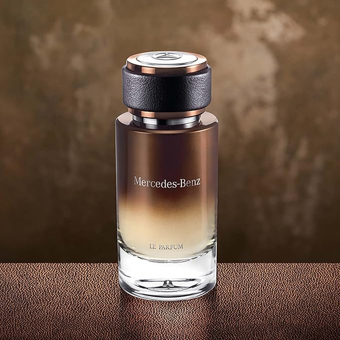 Mercedes Benz - Le Parfum - Irresistible Fragrance For Men - Wood And Leather Scent - For Dynamic, Leading Personalities - Pink Pepper, Bergamot, Violet Leaves, Amber Notes - Eau De Parfum - 4 Fl Oz