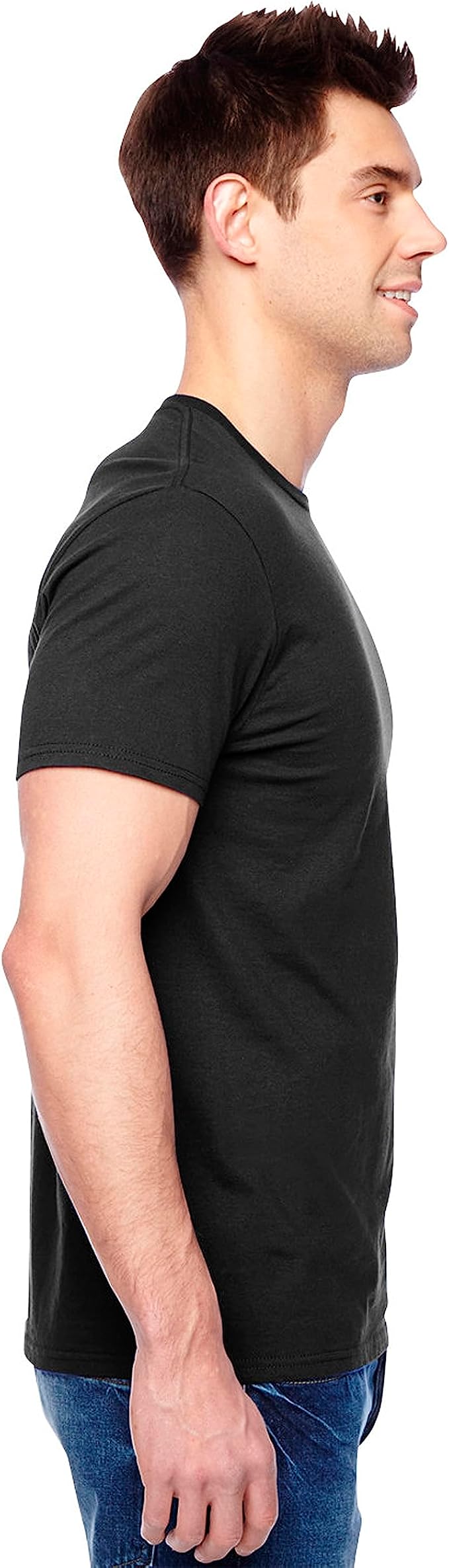 Fruit of the Loom Men's Eversoft Cotton Odor Control & Breathable Moisture Wicking T-Shirts