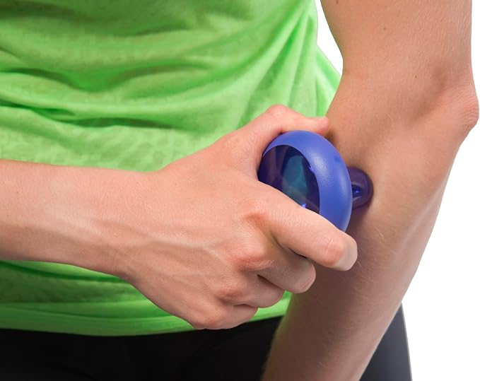 The Pressure Positive Co. Knobble II Handheld Massage Tool, Emerald Green | Ergonomic Durable Knob with a Comfort Band for Trigger-Point Deep-Tissue Relief of Neck, Jaw, Chest, Arms, Hands, Legs & Feet