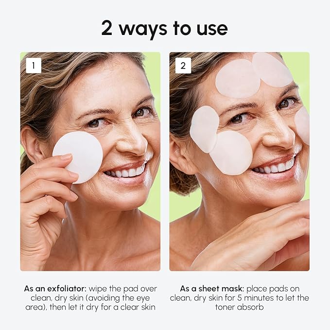 MAREE Blemish Acne Clearing Polishes - Daily Facial Radiance Toner Pads - Witch Hazel Pads Acne Face Toning - Acne Skin Care with BHA Salicylic Acid - Blemish Clearing Witch Hazel Device