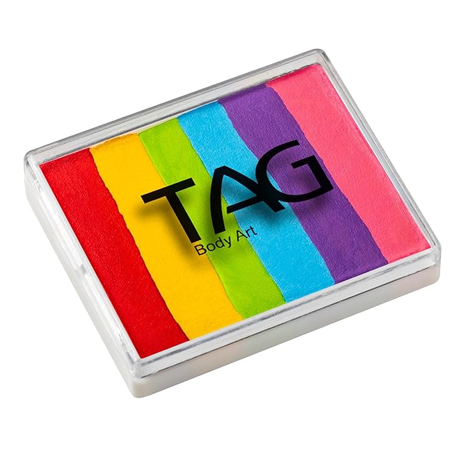 TAG Face and Body Paint - Split Cake 50g (Regular Rainbow)