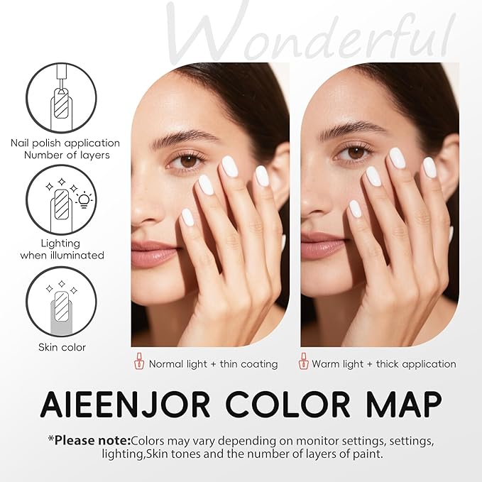 White Nail Polish, Quick Dry Nail Polish, Streak Free, Long- Last Fingernail Polish for Autumn Wedding Nails, Cozy Fall Manicure, Back to School Nail Looks, Salon Quality at Home, 0.35 Fl Oz