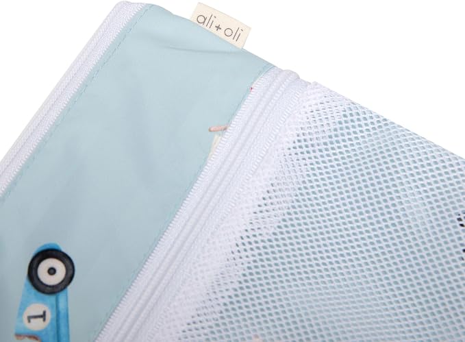 Ali+Oli Wet Dry Bag, Dual Compartment, Water Resistant, Baby Gear | Swimwear storage, Stroller attachment, Daycare essentials, Clothing separation, Travel organization, Reusable