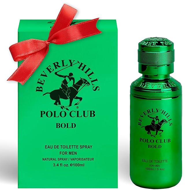 Beverly Hills Polo Club BOLD Eau de Toilette Bonus Pack for Men | 3.4 Fl Oz | Long-Lasting, Sophisticated Fresh Spicy Woody Fragrance | Signature Scent for Confidence
