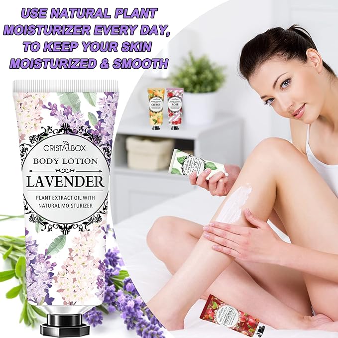 36 Pack Lotion for Dry Skin,Body Lotion for Women and Men,Mothers Day Gifts,Teacher Appreciation Gifts,Nurse Gifts,Natural Plant Scented Body Moisturizer Shea Butter,Body Cream Travel Size Lotion Bulk