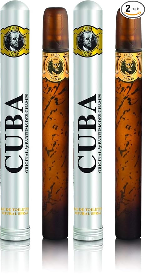 Cuba Gold Eau De Toilette, Men, 1.17 Ounce | Pack of 2