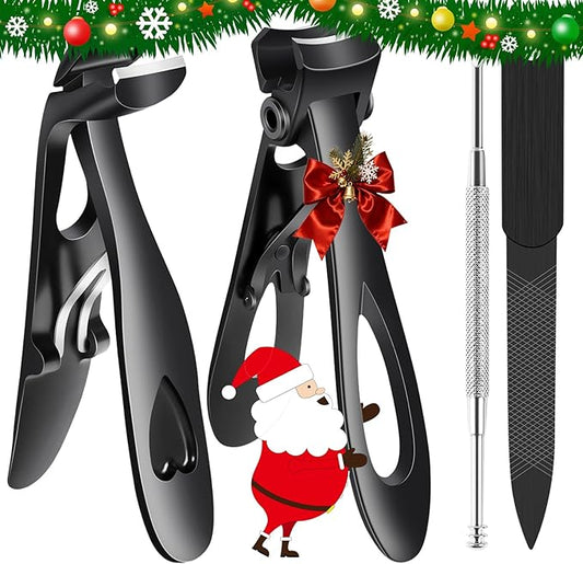 Stocking Stuffers Gifts for Men Adults Seniors, Nail Clippers with Catcher, Christmas Gifts for Men Dad Boyfriend Teens Him, Heavy Duty Clipper for Mens Women Seniors