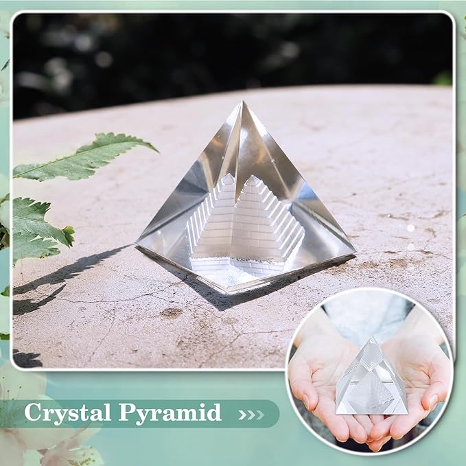 Crystals and Healing Stones, 21 Pcs Healing Crystals Set, 7 Chakra Crystal Stones Set Real Natural Raw Selenite Pyramid Reiki Energy Meditation Chakra Kit with Wooden Box, Crystal Gifts Set for Women