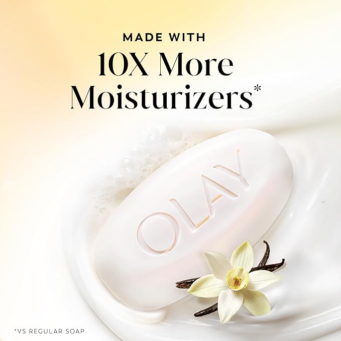 Olay Body Wash + Beauty Bar (Pack of 8) Bundle for Women, Vanilla Crème Scent, Ultra Moisture, 24/7 Moisture Barrier Repair, 24/7 Soft & Smooth Skin, For All Skin Types, 22 fl oz & 3.75 oz (Pack of 2)