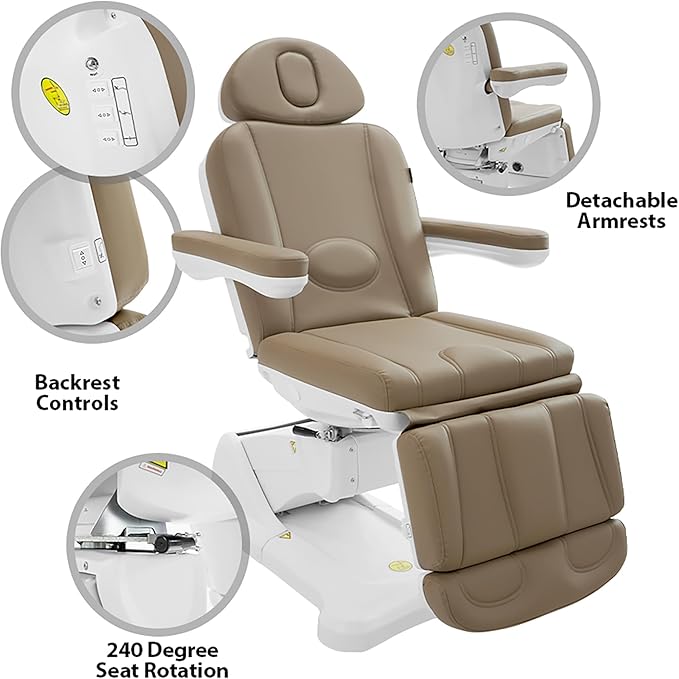 SKINACT Malibu Electric Medical Spa Treatment Table (Sand)