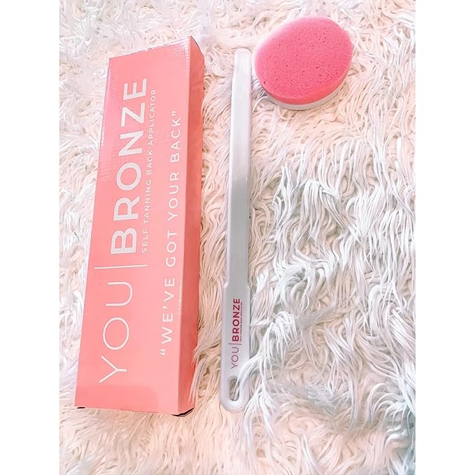 Back Applicator, Perfect Self-Tanning Tool, Easy to Apply Self-Tanning Products on the back, Smooth and Soft, No Stains on Hand, Flawless Finish, Replicable Sponge
