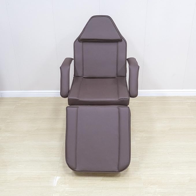 TATARTIST Tattoo Chair for Client Facial Beds for Esthetician Adjustable Lash Tattoo Bed Facial Spa Chair for Beauty Massage Salon (Brown)