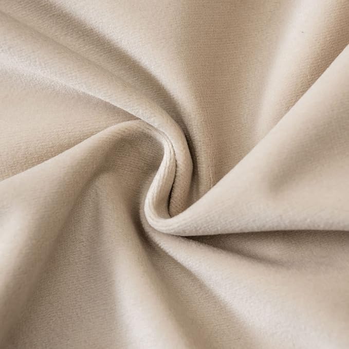18x18 Throw Pillow Covers Decorative Velvet Cushion Covers Set of 2,Khaki | Soft Pillow Cases with Invisible Zipper for Modern Couch Sofa Bed Living Room Bedroom Home Decor