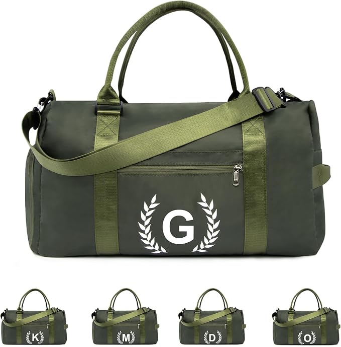 Gym Bag for Women, Personalized Duffle Bag with Shoe Compartment, Sports Bag for Yoga & Dance with Wet Pocket and Mat Strap