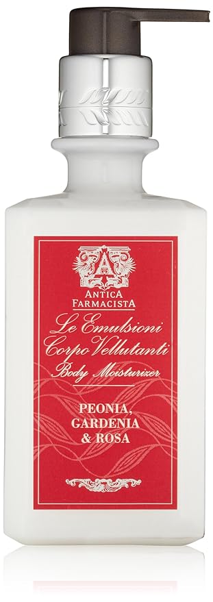Antica Farmacista Body Moisturizer - Scented Moisturizing Lotion with Aloe Vera, Green Tea & Sweet Almond Oil - Luxury Gift for Any Occasion - Peonia, Gardenia & Rosa, 10 fl oz
