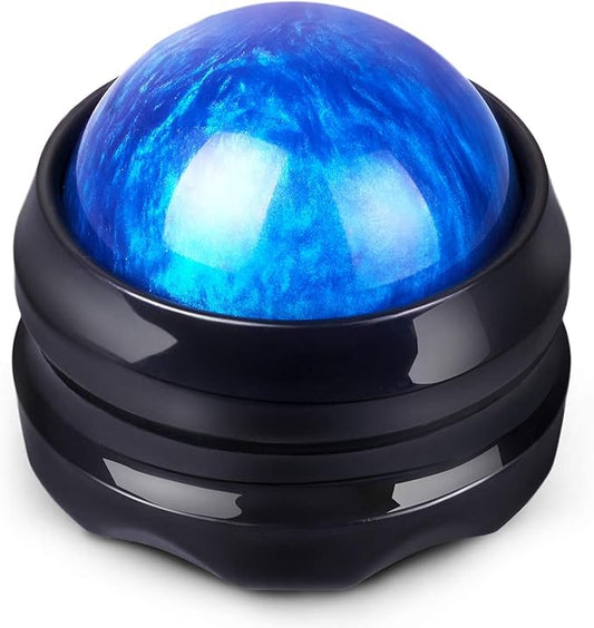 Solacium Manual Massage Roller Ball - Massager and Therapy Tool for Sore Muscles, Shoulders, Arms, Neck, Back, Feet, Body, Deep Tissue, Stiffness, Joint Pain, Stress Relief