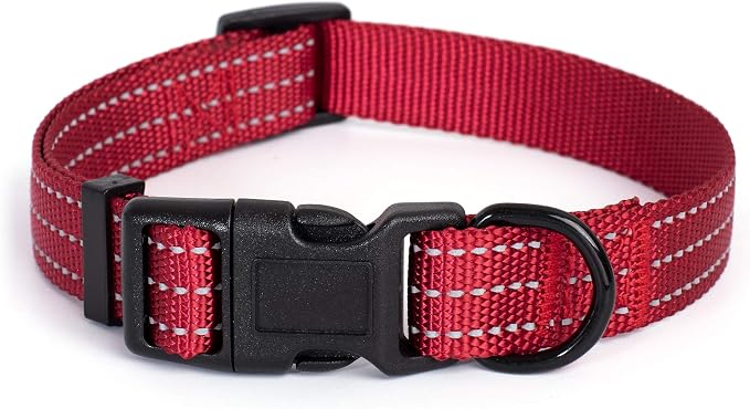 Mile High Life Reflective Dog Collar, Adjustable Lightweight Quick Release