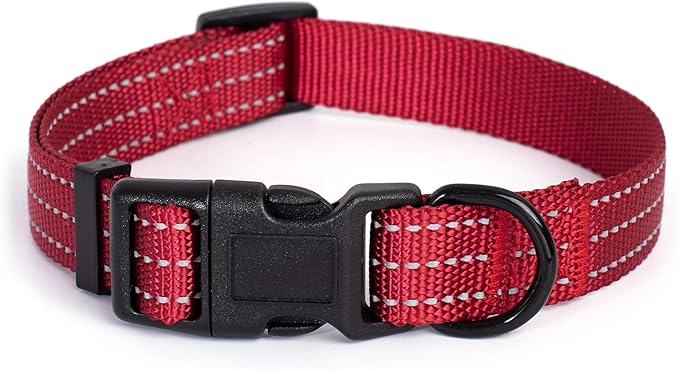 Mile High Life Reflective Dog Collar, Adjustable Lightweight Quick Release