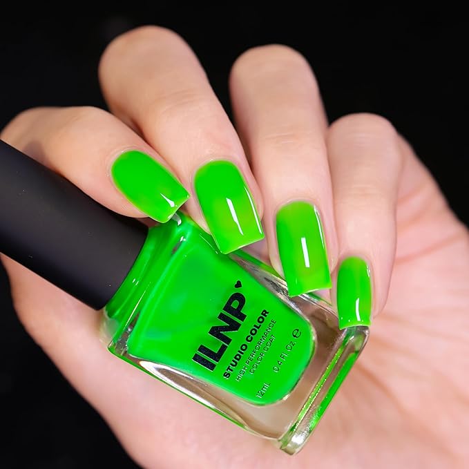 ILNP Sour Apple - Electric Green Jelly Studio Color Nail Polish
