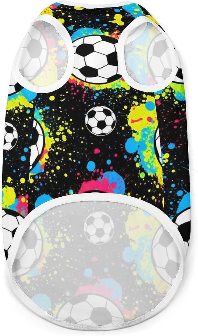 Cat Shirt Dog Cute Clothes Breathable Beach Seaside Puppy Shirt Sweatshirt Soccer Splash Ink