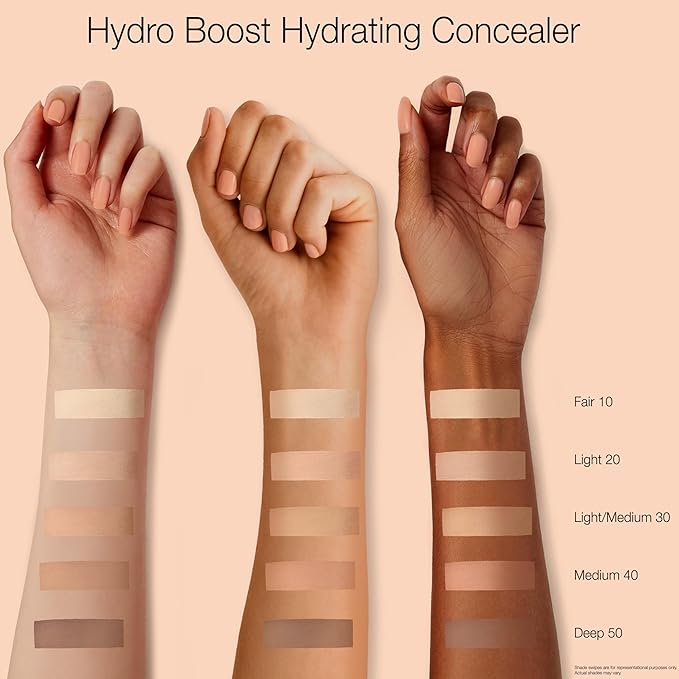 Neutrogena Hydro Boost Hydrating Concealer Stick, Makeup with Hyaluronic Acid for Dry Skin, Lightweight Oil-Free Cover-Up with Buildable Coverage, 30 Light/Medium, 0.12 Oz