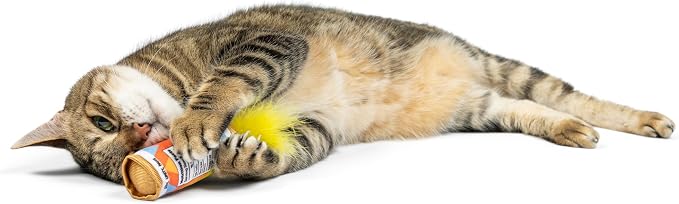 Huxley & Kent Plush Crinkle Catnip Cat Toy, Fuzzy Soft Seltzer