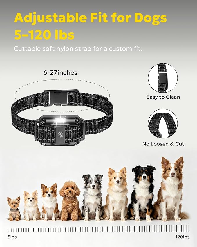 Electric Dog Training Collar with Remote, Dog Shock Collar 3300FT