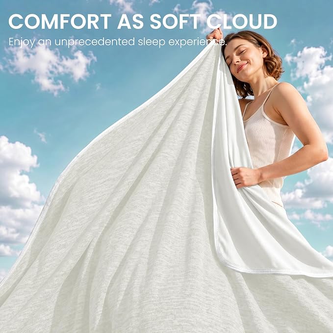 Cooling Blanket Throw 50"x70" for Hot Sleepers Summer Blanket | Absorbs Heat Cold Summer Blanket for Night Sweats & Menopause Q-Max>0.5 Lightweight Breathable Soft Double-Side Cooling