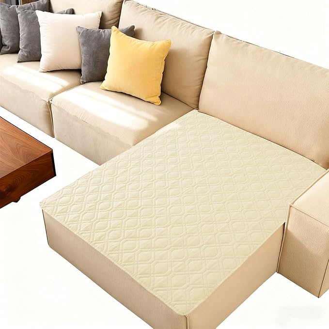 Waterproof Dog Bed Blanket - Soft Pet Blanket & Sofa Cover for Dogs | Reversible Washable Furniture Protector, Couch Covers for Pets (40x50 Inch, Beige/Beige)