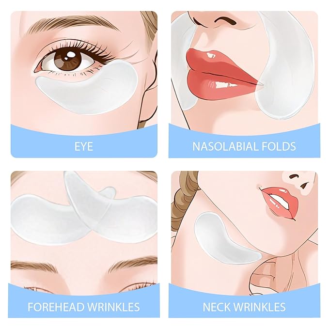 8PCS Hydrogel Eye Patch, 6g Moisturizing Milk Single Eye Mask Hydrogel Pads, Ideal for Women Dark Circles, Dryness Around Eyes, Reduce Skin Wrinkles, Puffy Eyes
