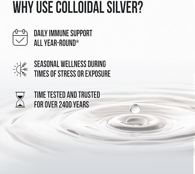 Sovereign Silver Immune Support, Colloidal Silver, Bio-Active Silver Hydrosol,10 ppm, Fine Mist Spray, 2 Fl Oz