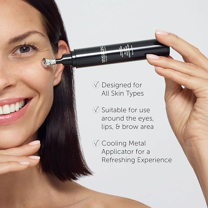 111SKIN Black Diamond Contour Gel Under Eye Cream for Dark Circles, Wrinkles & Fine Lines, Retinol & Peptide-Packed Formula for Firming & Hydration with Cooling Applicator for All Skin Types 0.5 fl oz