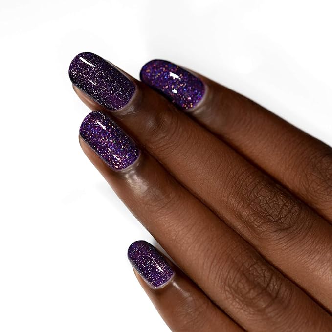 ILNP Vanity - Deep Purple Holographic Nail Polish, Endless Depth, Chip Resistant, Non-Toxic, Vegan, Cruelty Free