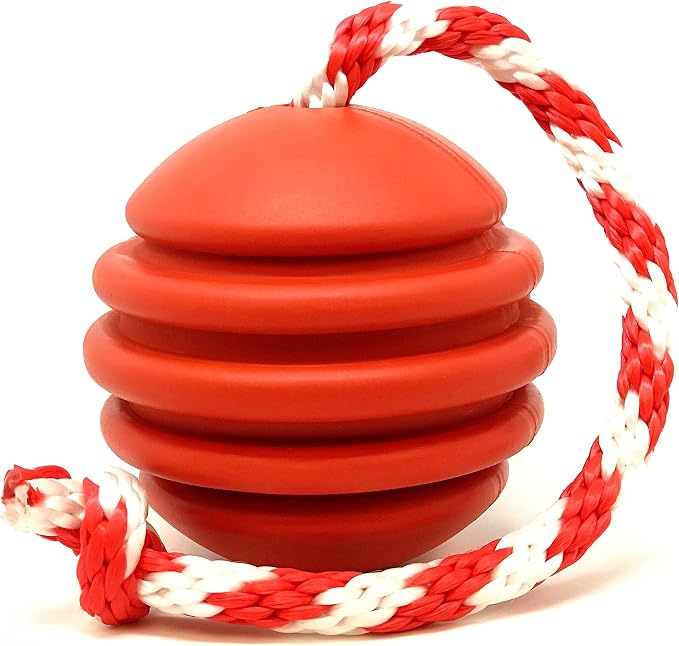 SodaPup USA-K9 Stars & Stripes – Durable Dog Tug Toy, Chew Toy, & Treat Dispenser Made in USA from Non-Toxic, Pet-Safe, Food Safe Natural Rubber for Bonding, Mental & Physical Exercise, & More