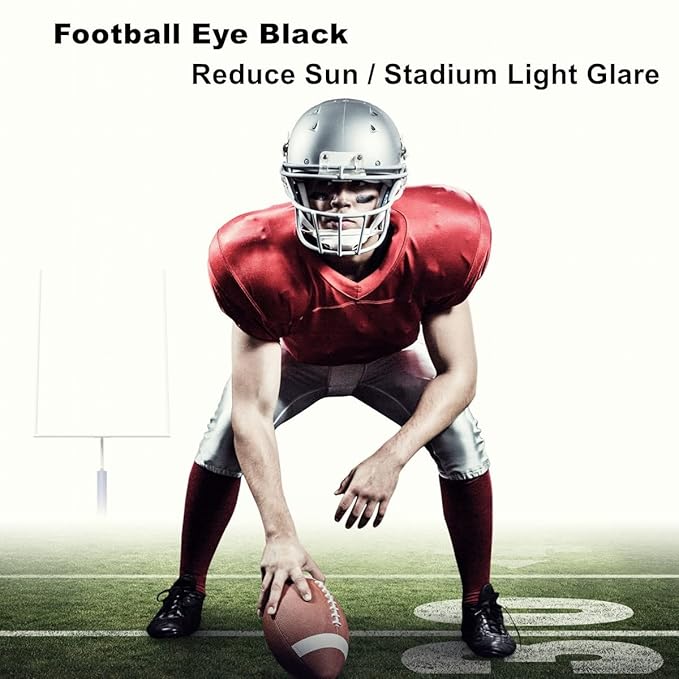 Mysense Black Face Body Paint Stick, Waterproof Eye Black for Baseball Softball Football Lacrosse, Lipstick Facepaint Stick for Halloween SFX Skull Zombie Vampire Skeleton Clown Makeup