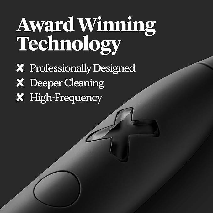 Made by Dentists PRO‑X Sonic Electric Toothbrush for Adults– Dentist‑Designed Rechargeable Toothbrush,9× More Plaque Removal, 70 Day Battery Life, USB‑C Fast Charge, 3 Modes, Travel Case & Extra Heads