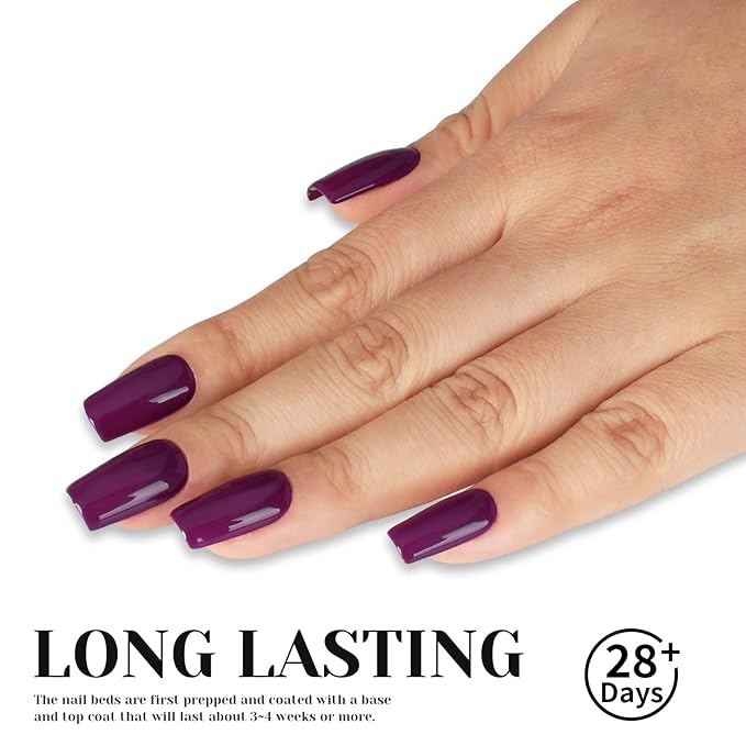 Dark Cherry Red Gel Nail Polish, 0.51 Fl Oz UV/LED Soak Off Fall Winter Deep Plum Red Color Gel Polish for Manicure Salon or DIY Nail Art at Home,Gift for Women Girls - GP0058