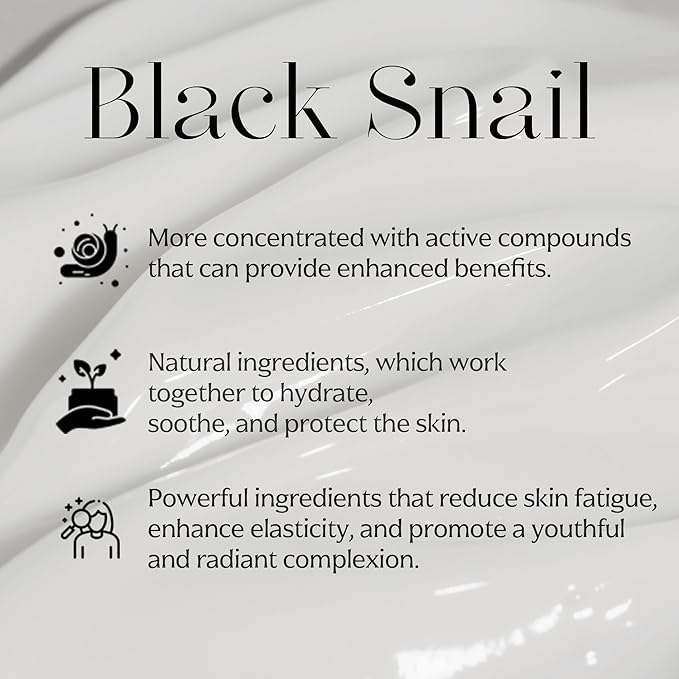 MIZON Black Snail All In One Cream Intensive Korean Skin Care Facial Moisturizing Snail Mucin Extract (2.54 fl oz)