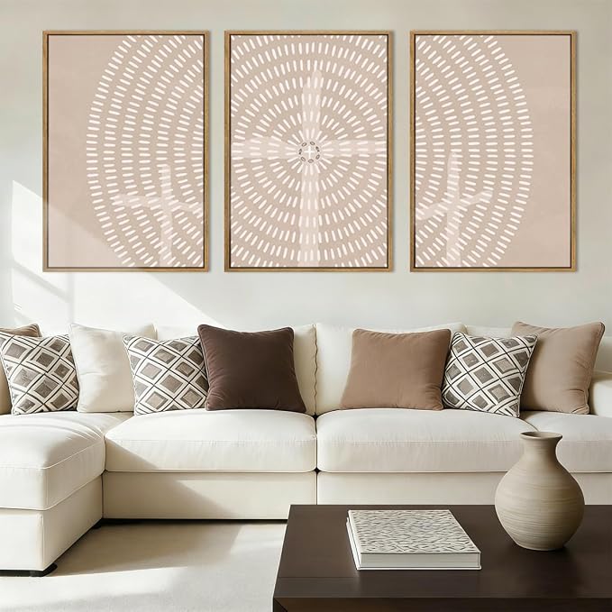 Framed Jesus Wall Art Jesus Feeds The 5000 Canvas Wall Art Christian Paintings Neutral Painting Artwork for Living Room Bedroom Office 16x24 Inch Set of 3
