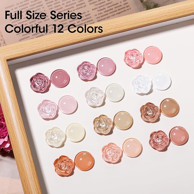 GELLEN French Manicure Nail Polish, Neutral Nude White Regular Nail Polish French Tip Set, Quick Air Dry, 10ml 12-Color Set for Finger Toe Nails Salon Home, Non UV Gel, HEMA Free, TPO Free, Non-toxic