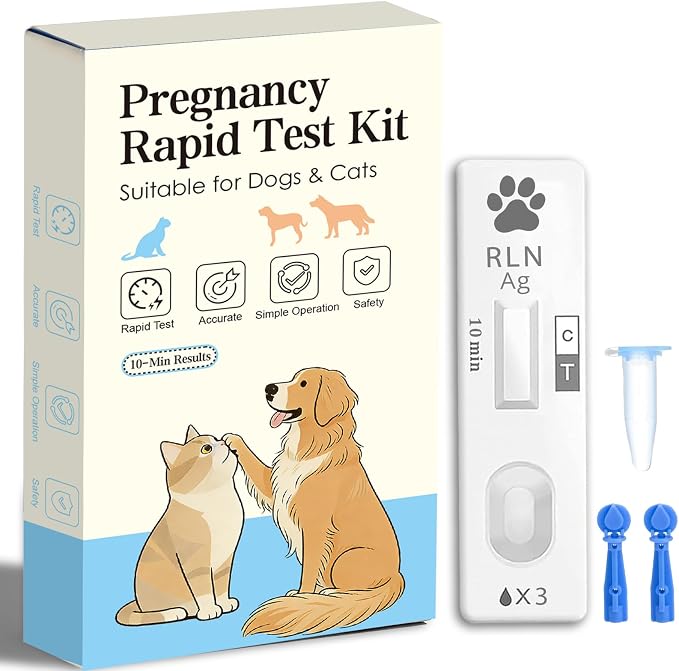 1-Pack Dog & Cat Pregnancy Test Kit – Accurate Blood Test for Early Reproductive Detection, Fast Home Results, Safe Health Monitoring for Pets & Vet Use