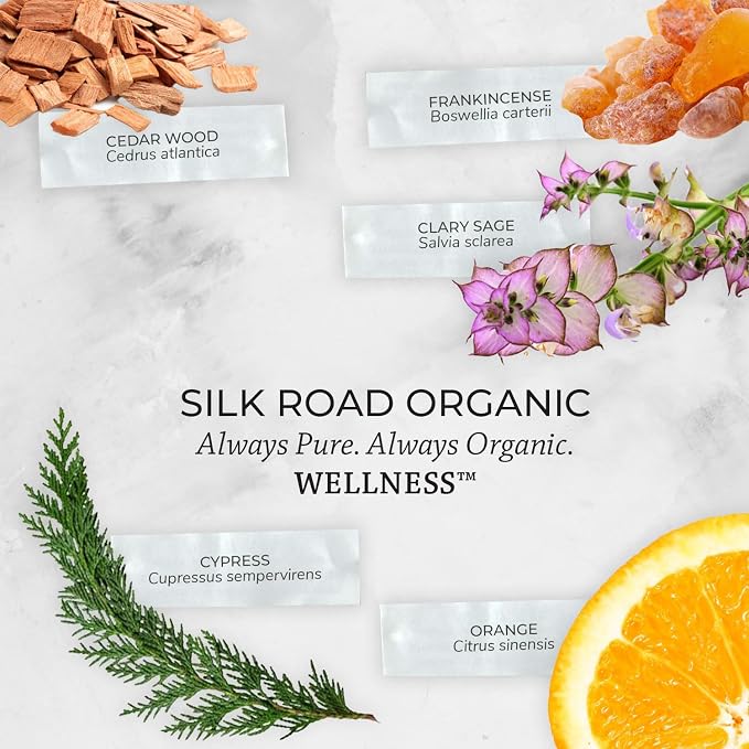 Silk Road Organic Wellness Essential Oil Vitality Blend for Overall Health, Immunity, Balance, Achy Joints & Muscles – USDA Certified Aromatherpy, Undiluted 10ml Dropper